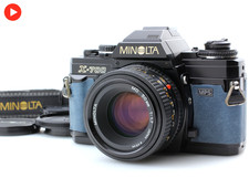 [Near MINT] MINOLTA X-700 Blue Film Camera MD 50mm f1.7 Lens Tested From JAPAN