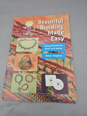 Braid Pattern Book Beautiful BRAIDING Made EASY w/ Cut Out KUMIHIMO Disk & Plate