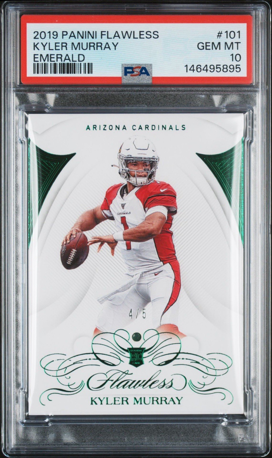 Kyler Murray Panini Flawless #101 Emerald