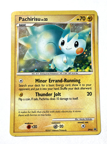 2007 Pokemon Pachirisu Holo  Diamond & Pearl - Black Star Promo DP04