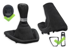 SCHALTKNAUF FUR BMW E90 E91 SCHALTMANSCHETTE HANDBREMSSACK ALCANTARA + RAHMEN