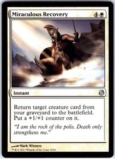 Miraculous Recovery 30 U Duel Decks: Heroes vs. Monsters Magic the Gathering LP