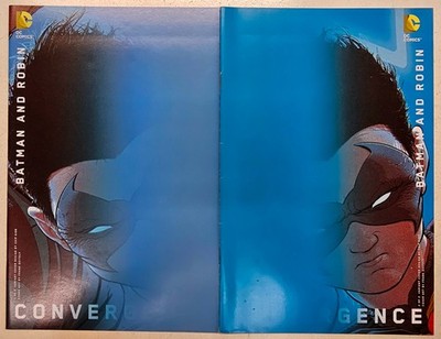 DC Comics Convergence Batman and Robin Key 2 Issue Variant Set 1 2 High Grade VG