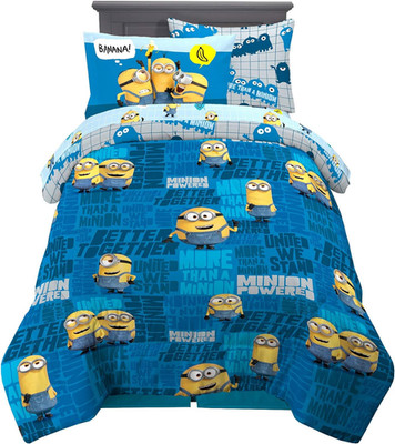 Minions Twin Bedding Set - Super Soft Comforter & Sheets, 5 Piece Set