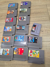 Nintendo NES 15-Game Cartridge Lot w/ 10 Dust Covers - Yoshi, Mario/Duck Hunt
