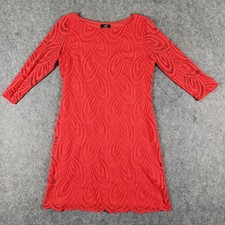 Wallis Womens Red Lace Dress UK 12