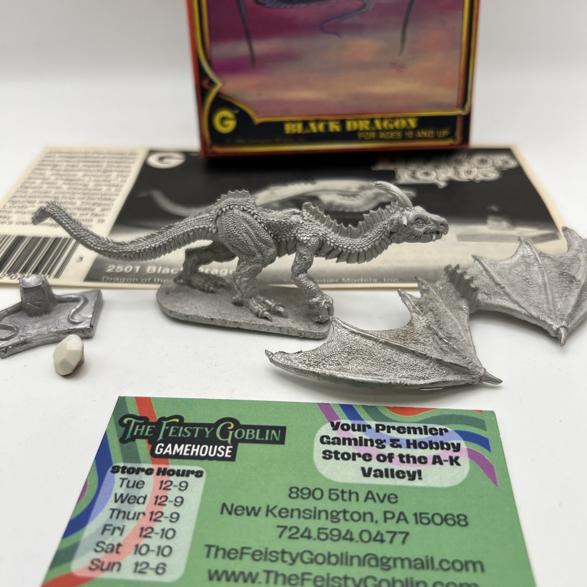 Dragon Lords Black Dragon Dnd Grenadier Models 2501 1984 Complete