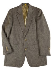 Brooks Brothers Tweed Wool Blazer Men  s Sz 41 L Brown EUC