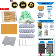 Trading Card Cleaning Kit Sports Cards Care Tools Plastic Holders TCG Collectors
