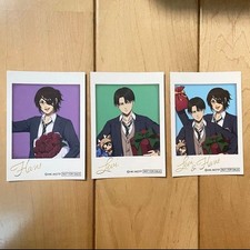Attack on Titan Levi Hanji Lot de 3 pièces Bonus Instax School Uniform