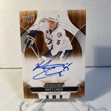 2024-25 Upper Deck Engrained Icons ~ Matt Carle TAMPA BAY LIGHTNING AUTO