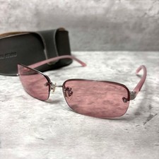 00s MIU MIU Rimless Sunglasses Y2K Archive Pink Luxury Eyewear w/ Case Japan