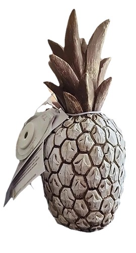 Summerween Resin Skull Light Up Pineapple Table Decor Skull Halloween Spooky - Picture 3 of 4