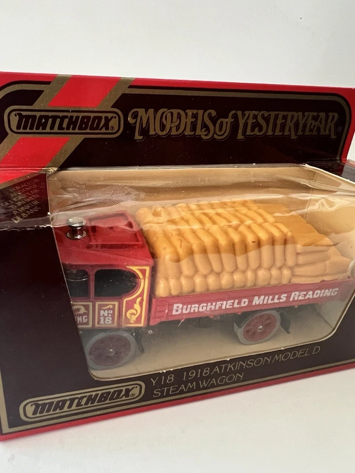 Vagón de vapor Matchbox Y-18 1918 Atkinson modelo D "Burghfield Mills" Foto 2 de 4