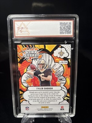 2025 Donruss Football Tyler Shough Bomb Squad RC # BS-TSH GEM 10