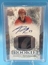 17-18 UD UD The Cup  Andrew Poturalski  /249  Rookie  Patch  Auto Hurricanes RPA