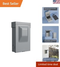 60AMP 240V Waterproof AC Disconnect Box Non-Fused, Metal Box Pull-Out Disconn...