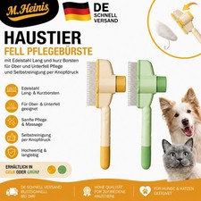 Autolimpiante Mascota Perro🐕Gato🐈‍ Cepillo depilación Cuidado del pelaje Ropa interior