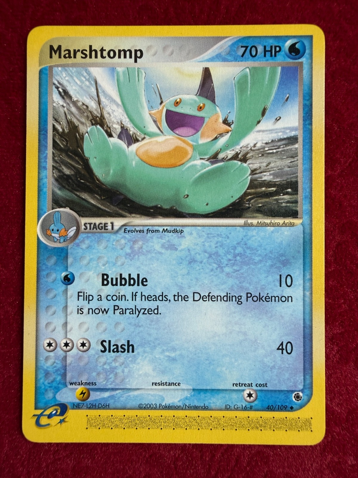 Pokemon TCG Marshtomp Non-Holo 40/109, Ruby & Sapphire (NM/LP)