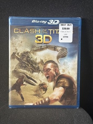 Clash of the Titans : 3D |Blu-ray|3D/2D|2-disc| Factory Sealed | Free Shipping