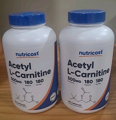 l carnitine over the counter 2 Nutricost Acetyl L-Carnitine 500mg, 180 Count Exp 4/2028