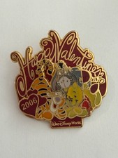 WDW - Happy Valentine's Day 2006 - Pooh, Tigger, & Eeyore 2006 Disney Pin H9