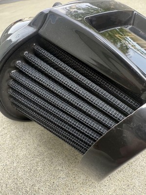 2017-2023 Harley Davidson Black 117 Heavy Breather Air Cleaner M8
