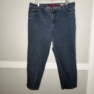 Gloria Vanderbilt Amanda Jeans Women 20W Blue Stretch High Rise Tapered Short