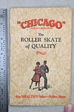 1929 antique roller skates catalog "Chicago" great illustrations!