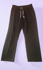 FIGS Livingston Basic Straight Leg Scrub Pants Women's Black Sz L 