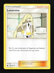Lusamine 96/111 Crimson Invasion Uncommon Trainer