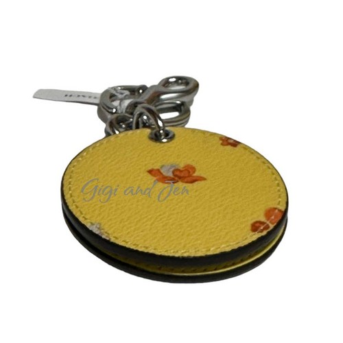 Coach Mirror Bag Charm With Mystical Floral Print - Picture 3 of 5