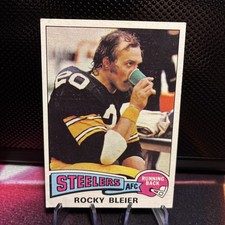 1975 Topps Rocky Bleier #39 (RC) Rookie Card Pittsburgh Steelers. rookie card picture