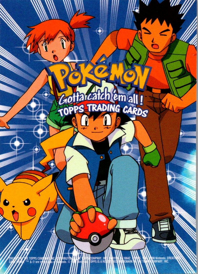 1999 Topps Pokemon the First Movie #NNO Checklist Blue Topps Logo
