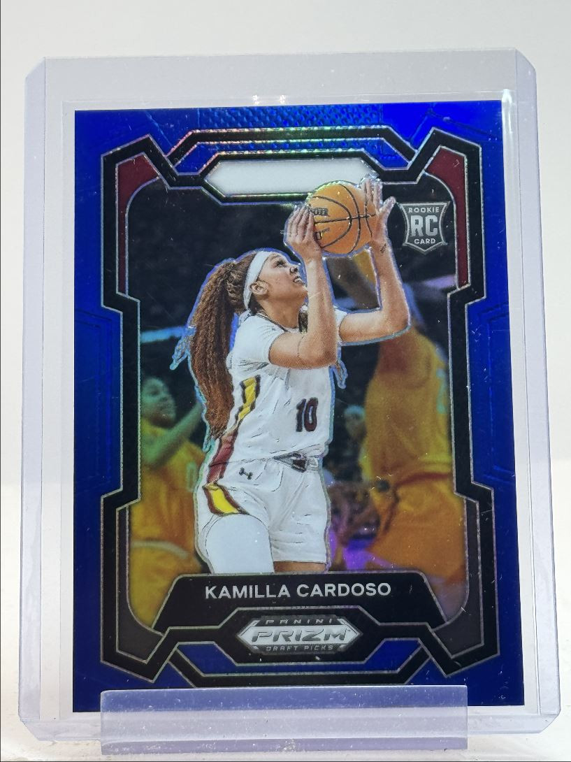 KAMILLA CARDOSO 2024-25 PANINI PRIZM DRAFT PICKS ROOKIE BLUE RC /199 Q0930