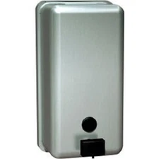 ASI Stainless Steel Liquid Push Button Soap Dispenser Vertical Item# 10-0347