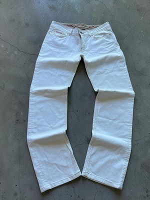 D&G Lovely Damen Jeans Weiß W29 Regular Fit Gerades Bein Stretch Five-Pocket