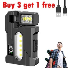 Cob Led Work Light Car Mechanic Usb Rechargeable Flashlight Torch Lamp Magnetic