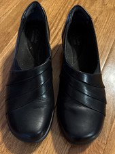 Clarks Collection Womens Black Loafers Size 8M 2014 Comfort Classic Shoes