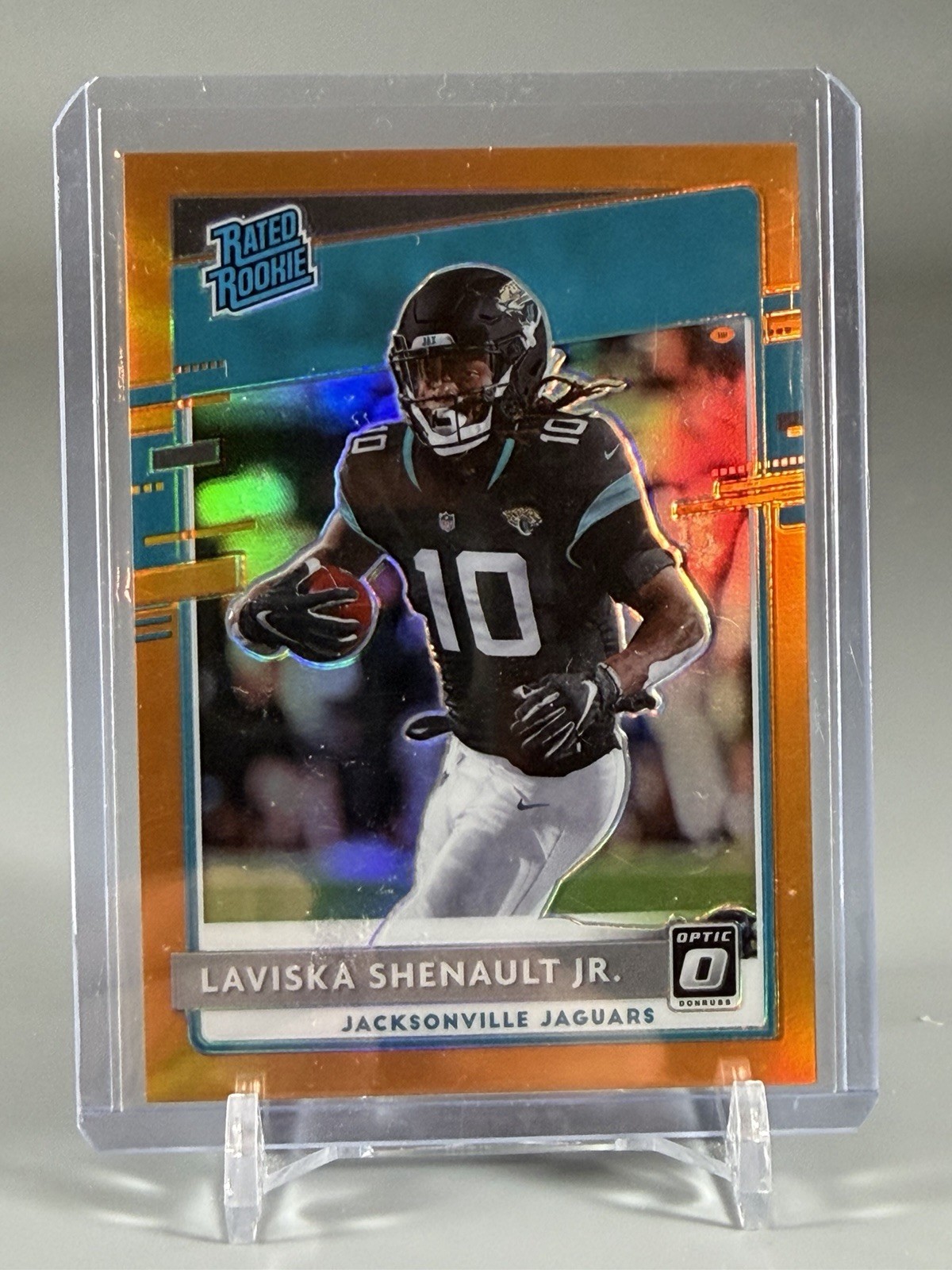 Laviska Shenault Jr. 2020 Donruss Optic Orange Prizm /199 RC Jaguars 168 PWE