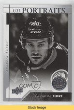 2017-18 Upper Deck Portraits Rookies Giovanni Fiore #P-89 READ 8i3