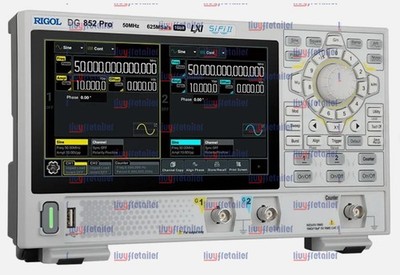 7'' Touch Screen RIGOL DG852 Pro 50MHz Dual Channel Arbitrary Waveform Generator