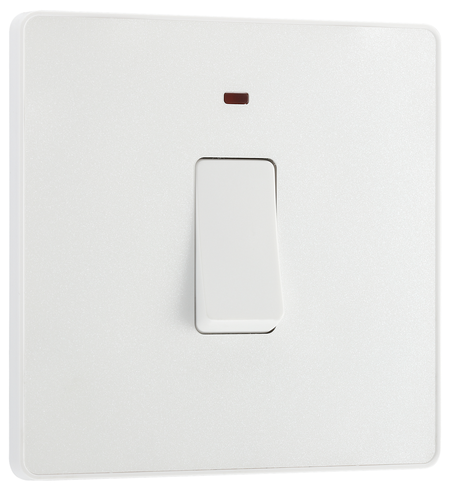BG Evolve Single Switch Double Pole 20A LED Indicator Pearl White - PCDCL31W