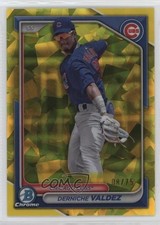 2024 Bowman Sapphire Edition Chrome Prospects Yellow /75 Derniche Valdez 0c6