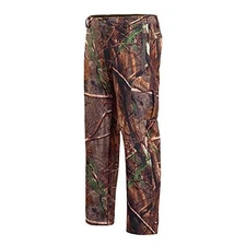Hunting Pants for Men Camouflage Clothing Gear Windproof Fleece 34 Camo Tree
