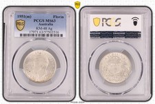 1951(m) Australia Florin KM-48 Ag MS63