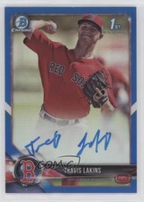 2018 Bowman Chrome Prospect Blue Refractor /150 Travis Lakins #CPA-TL Auto 8az