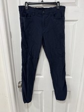 Weatherproof Vintage Men  s Pants Blue 34x32 Stretch Utility Casual