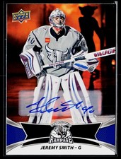 2016-17 Upper Deck AHL #83 Jeremy Smith Autographs San Antonio Rampage
