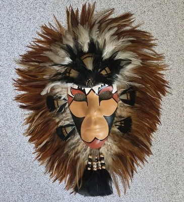 Shaman Medicine Mask-Healer-Protector-Native American-RW Adamson Signed  1989